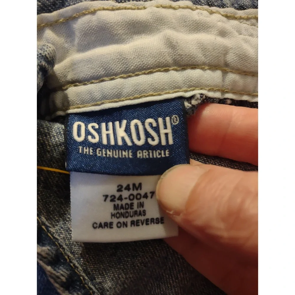 Girl's VTG 90s Oshkosh BGosh Denim Carpenter Overalls 24 Months Casual